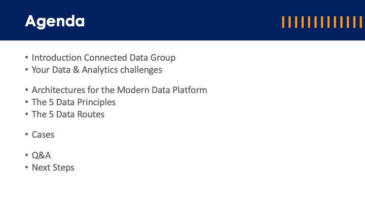 Workshop - Modern Data Platforms, Principles, Routes and Solutions